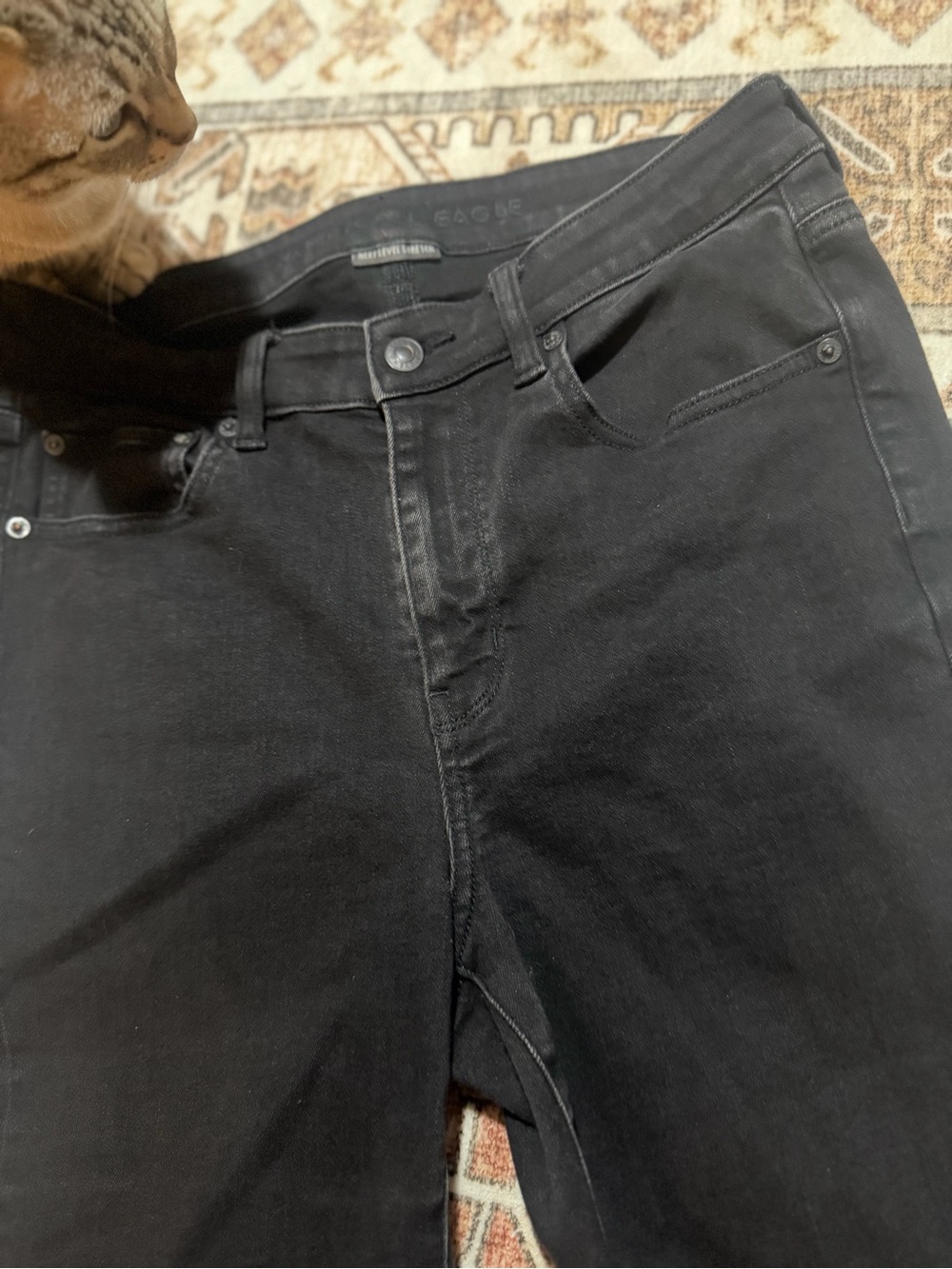 AE Black Jeans - Classic Straight Fit